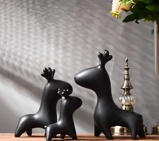 Simple Modern Ceramic Figurines Home Decoration