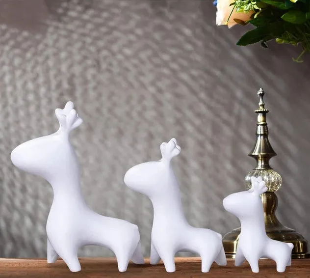 Simple Modern Ceramic Figurines Home Decoration