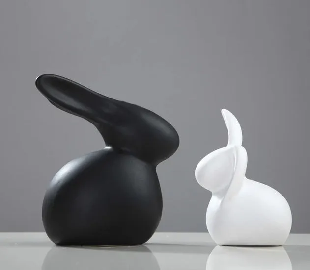 Simple Modern Ceramic Figurines Home Decoration