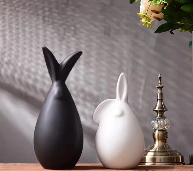 Simple Modern Ceramic Figurines Home Decoration