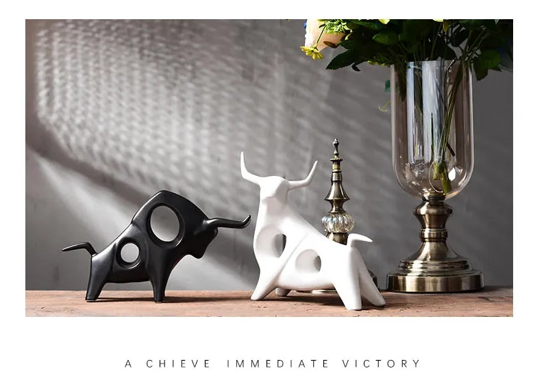Simple Modern Ceramic Figurines Home Decoration