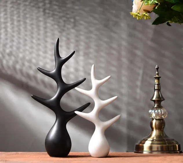 Simple Modern Ceramic Figurines Home Decoration