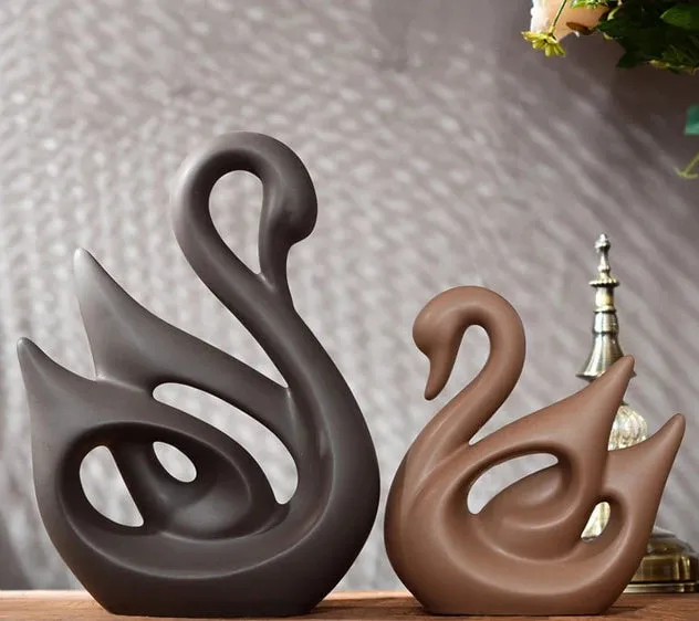 Simple Modern Ceramic Figurines Home Decoration