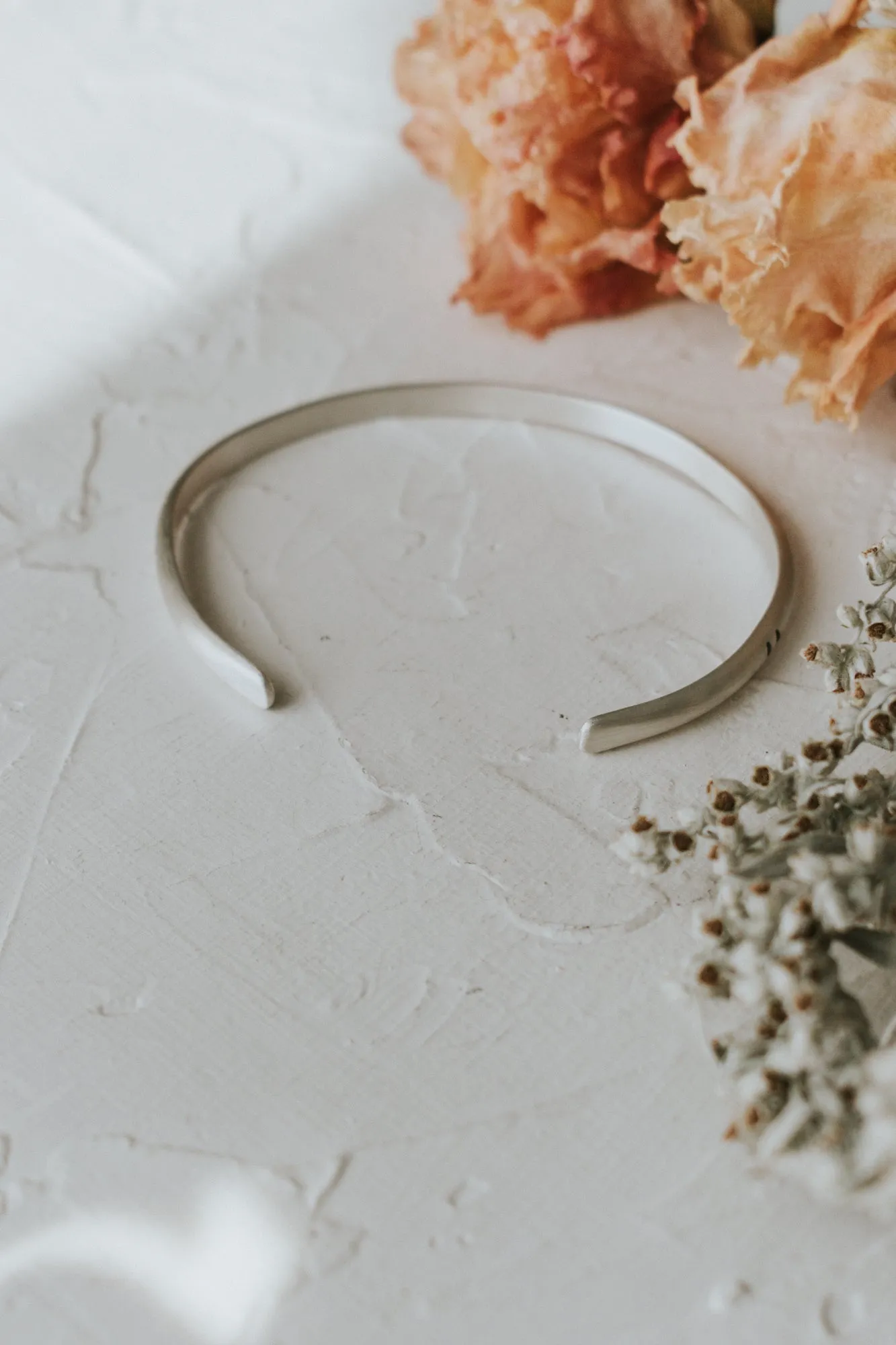 Simple Stamped Cuff Bracelet - one left!
