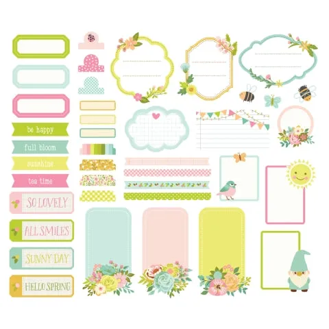 Simple Stories - Tea Garden - Journal Bits & Pieces