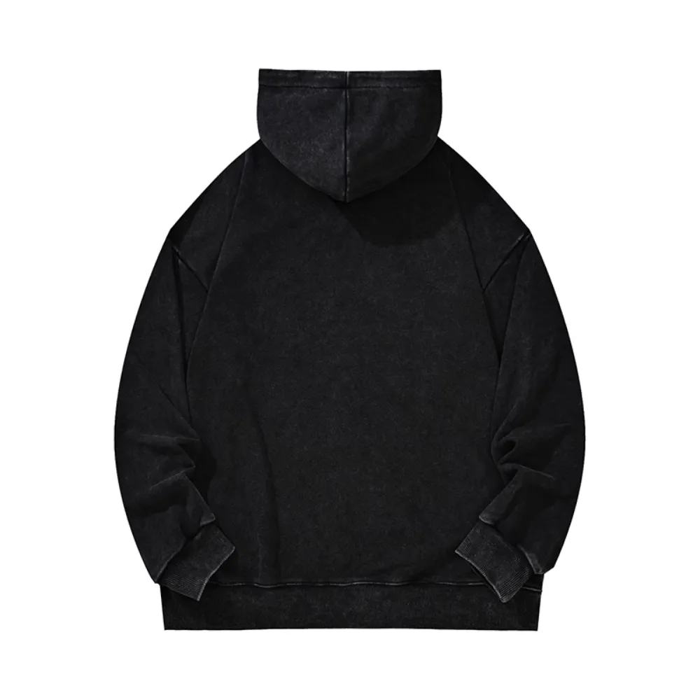 Simple washed hoodie