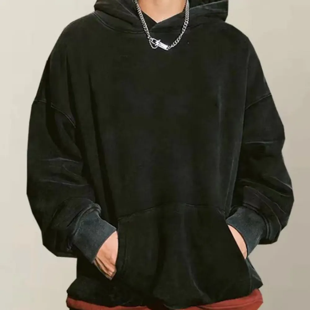 Simple washed hoodie
