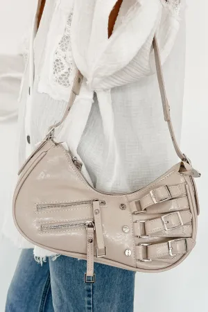 Simply Sophisticated Belted Purse (Light Stone)