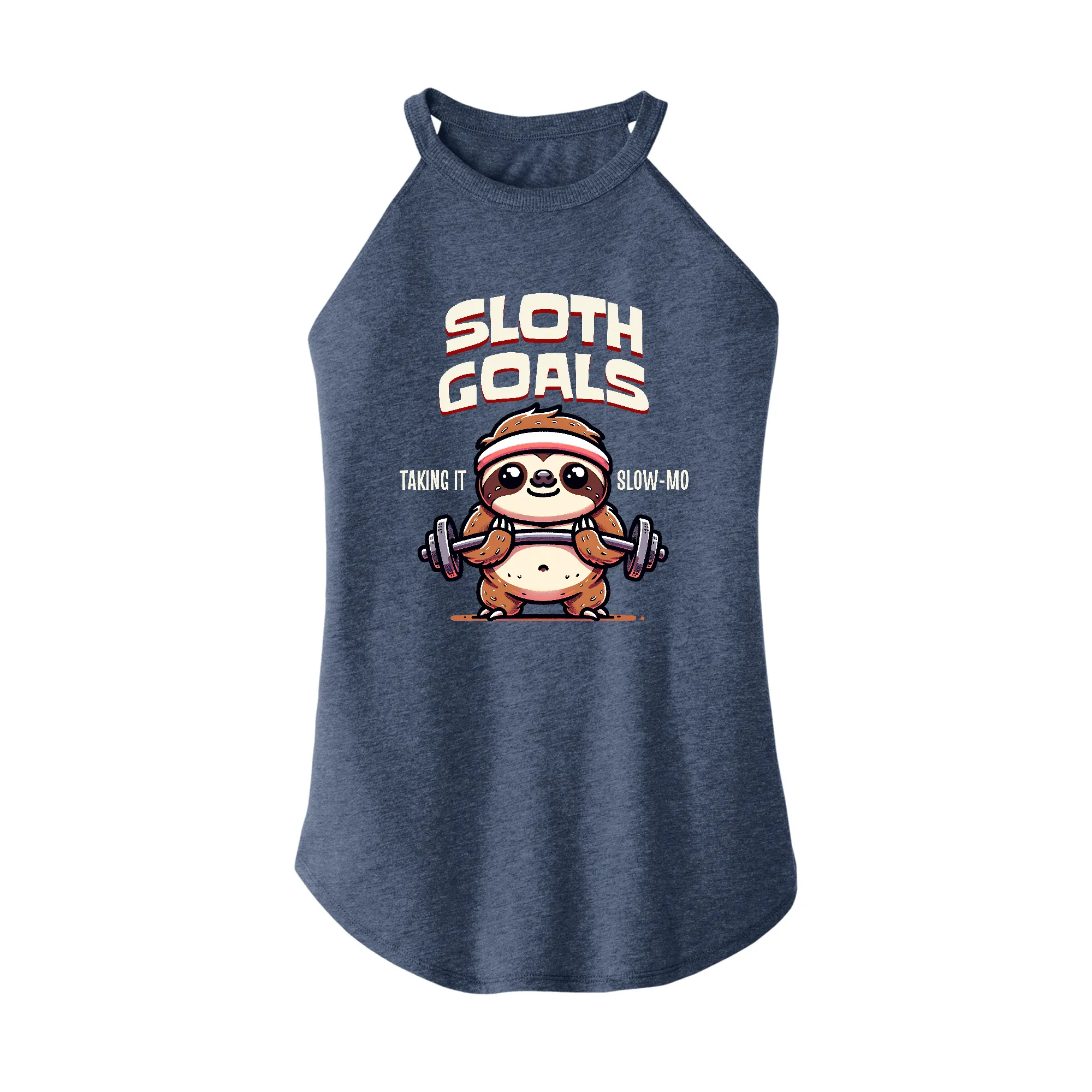 Sloth Goals Rocker Tank Top
