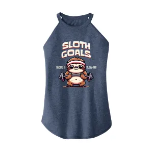 Sloth Goals Rocker Tank Top
