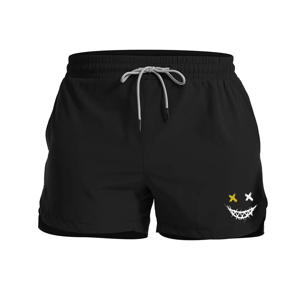 Smiley Graphic Shorts