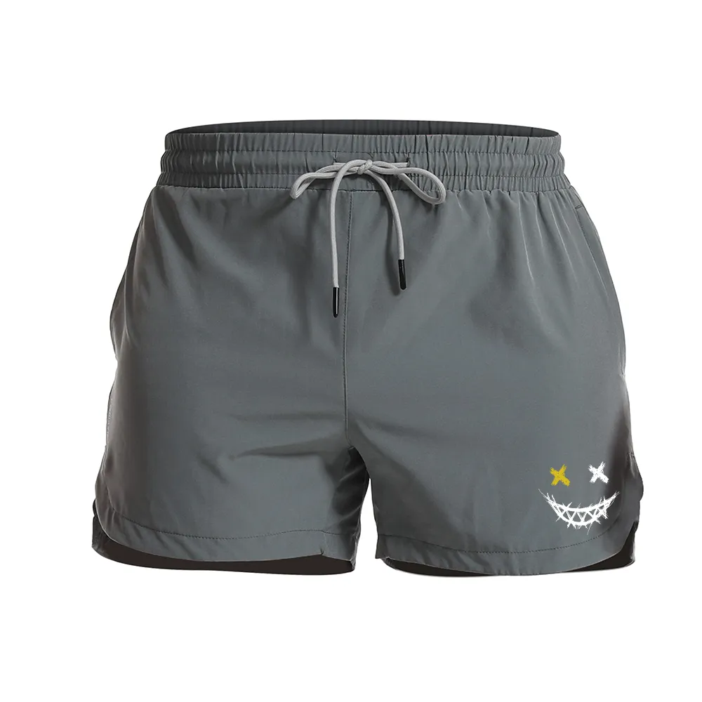 Smiley Graphic Shorts