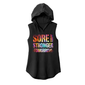 Sore Today Paint Nebula Sleeveless Hoodie