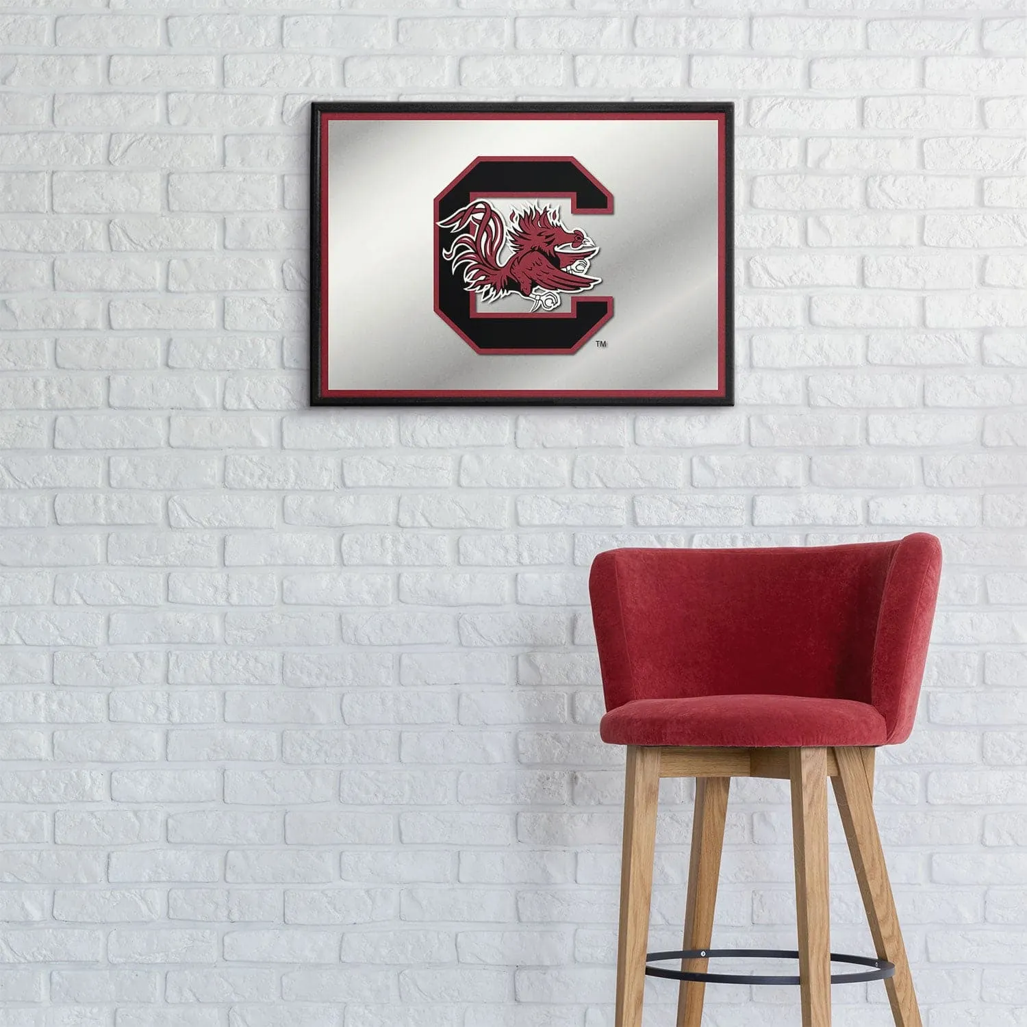 South Carolina Gamecocks: Framed Mirrored Wall Sign