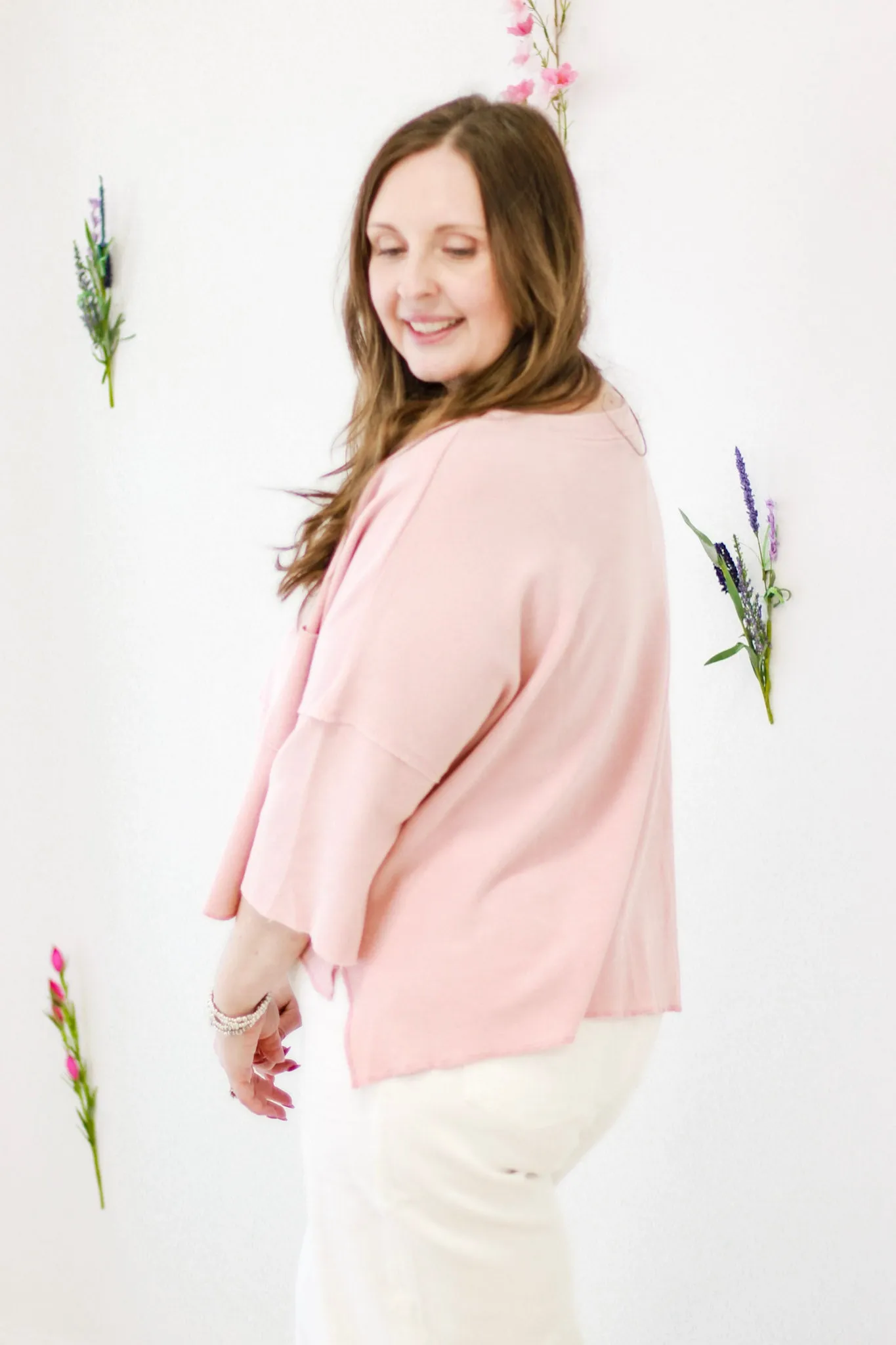Southern Charm Basic Top in Pink