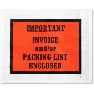 Sparco Pre-labeled Important Invoice Envelopes