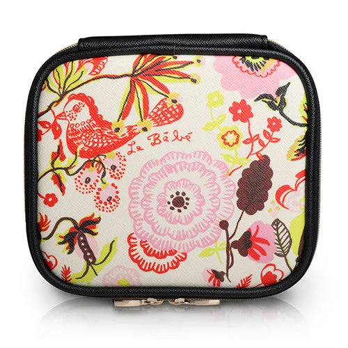 Square Cosmetic Pouch Anna Gili - Horse Navy