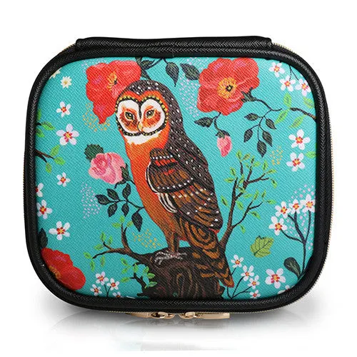 Square Cosmetic Pouch Anna Gili - Horse Navy