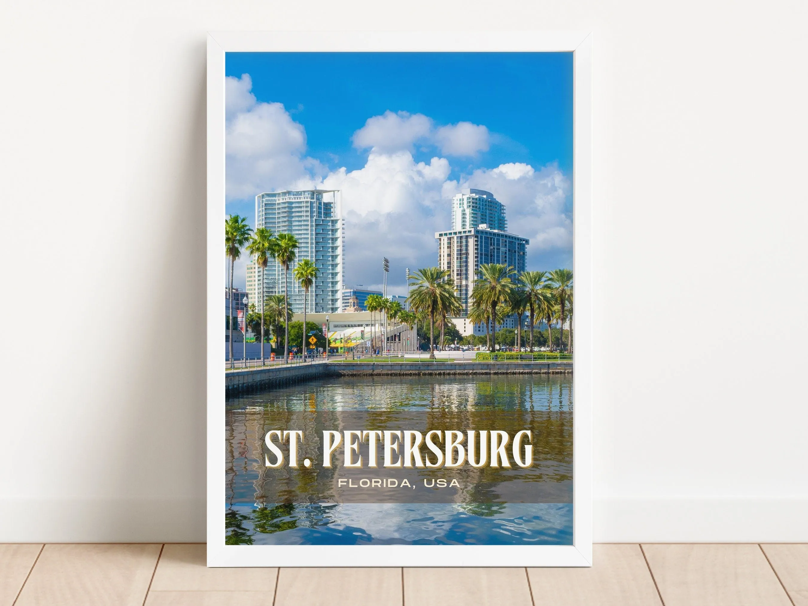 St. Petersburg Retro Wall Art, Florida, USA