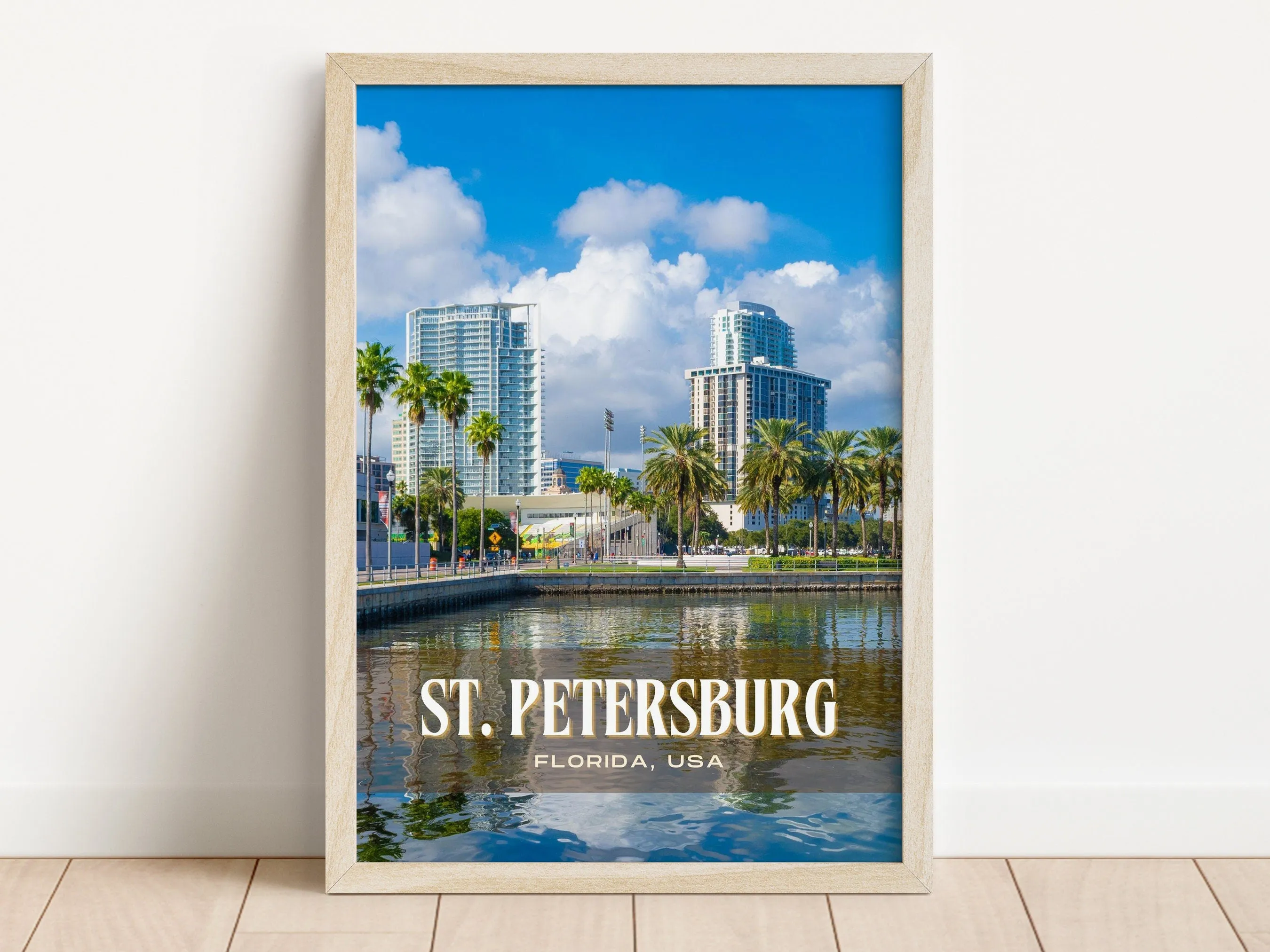 St. Petersburg Retro Wall Art, Florida, USA