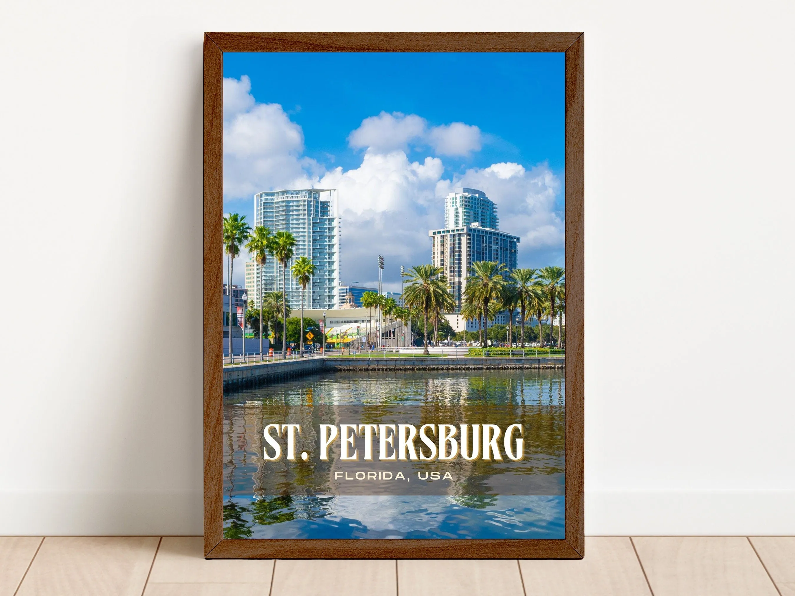 St. Petersburg Retro Wall Art, Florida, USA