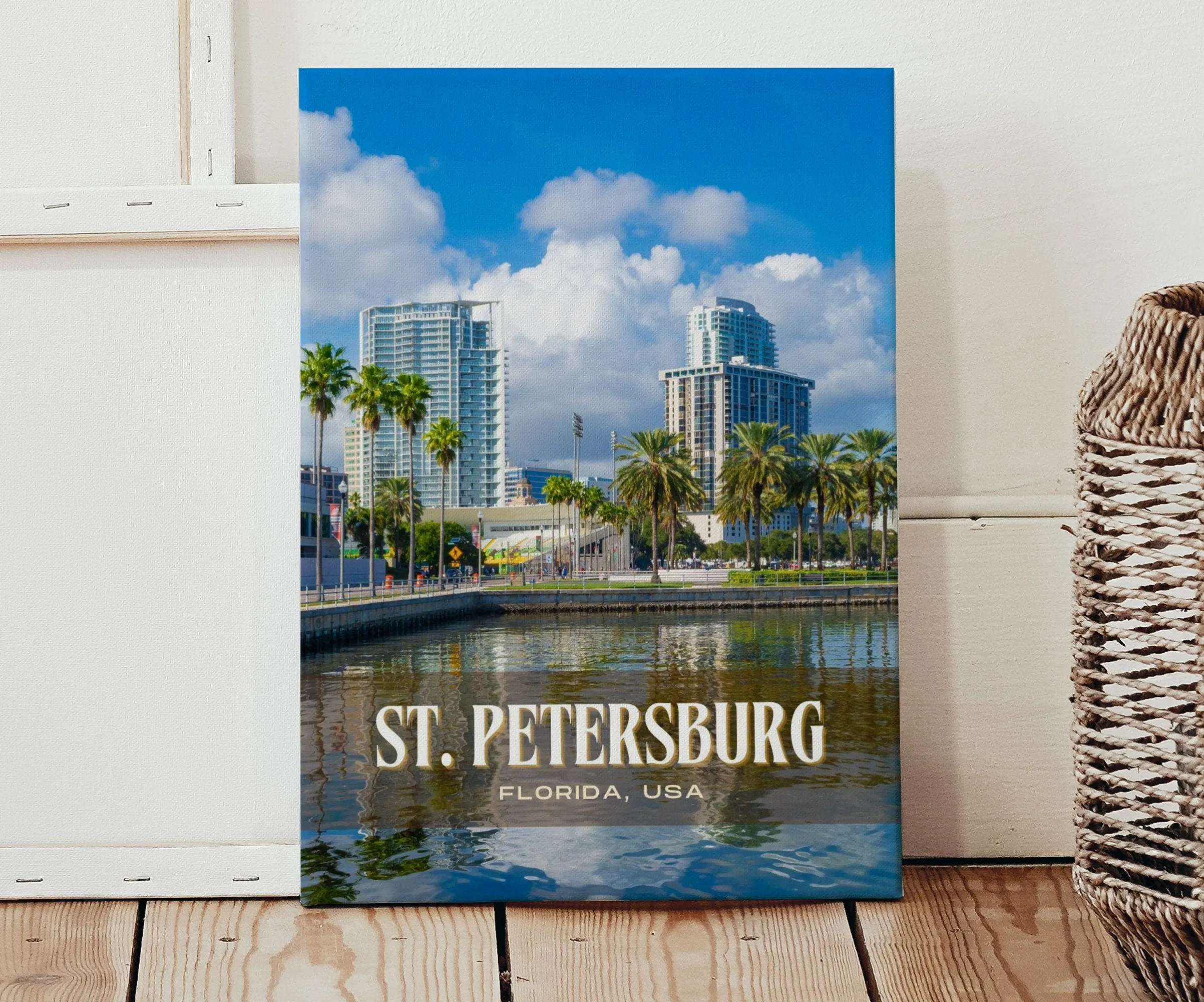 St. Petersburg Retro Wall Art, Florida, USA