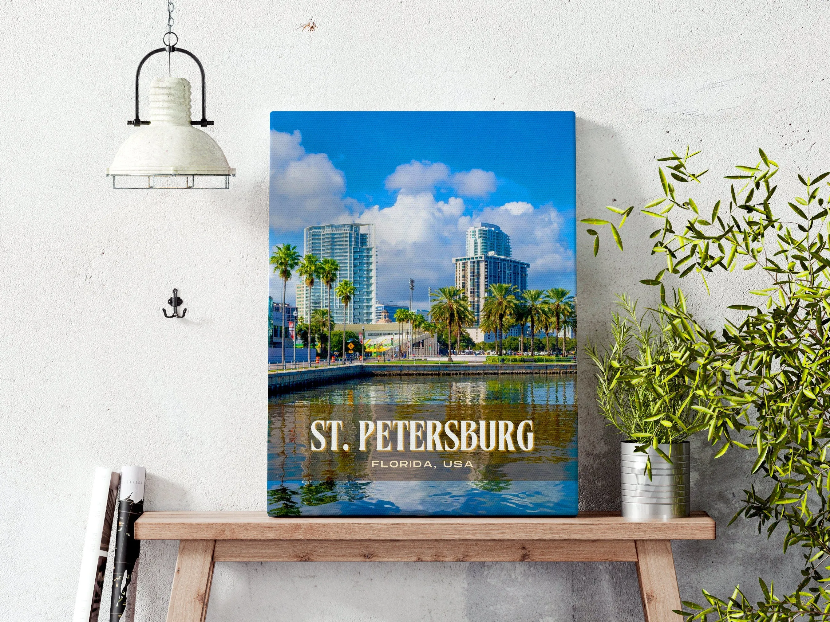 St. Petersburg Retro Wall Art, Florida, USA