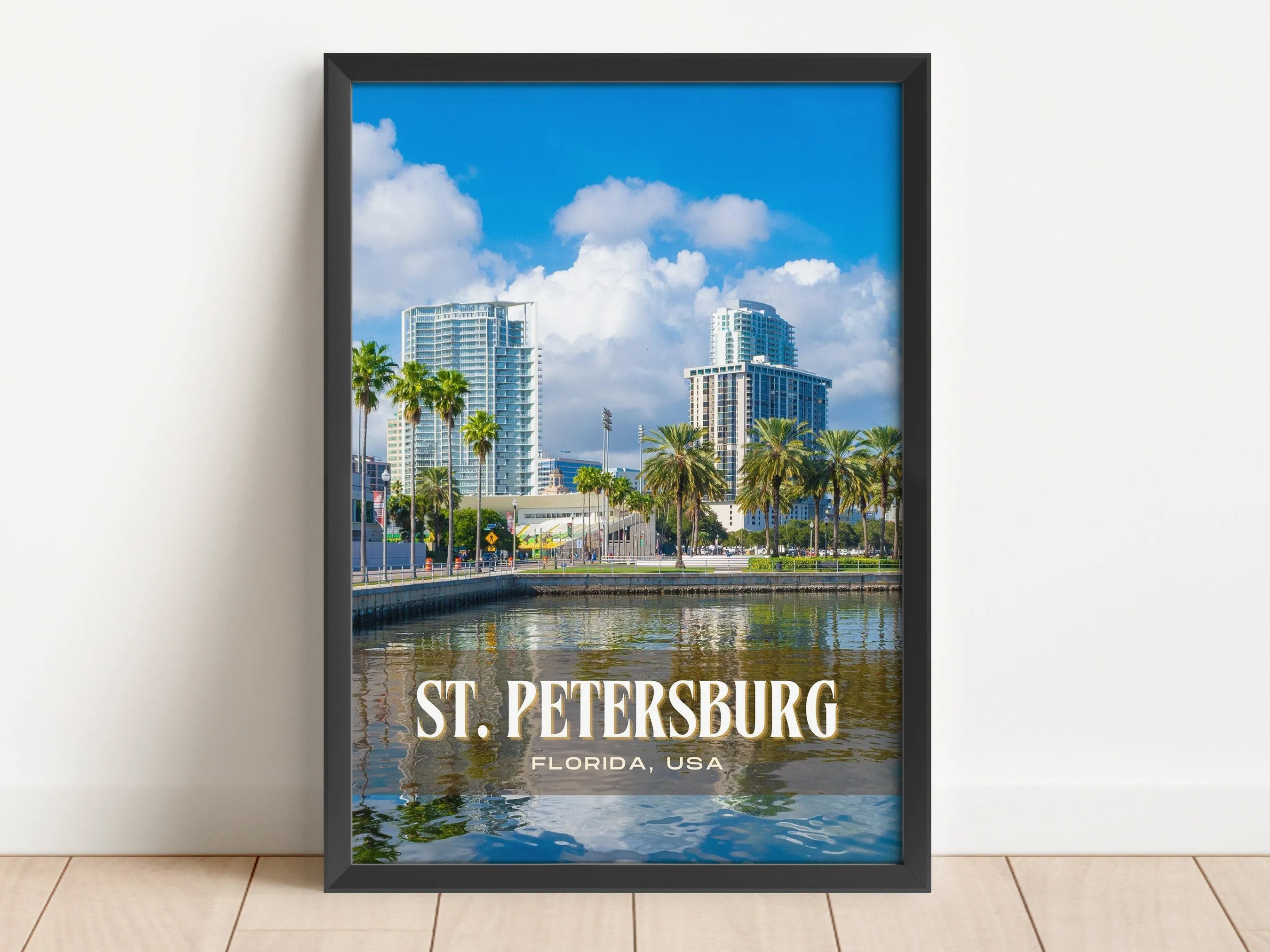 St. Petersburg Retro Wall Art, Florida, USA