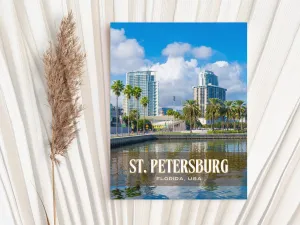 St. Petersburg Retro Wall Art, Florida, USA