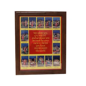 Stations of the Cross Framed Print 11 x 14"
