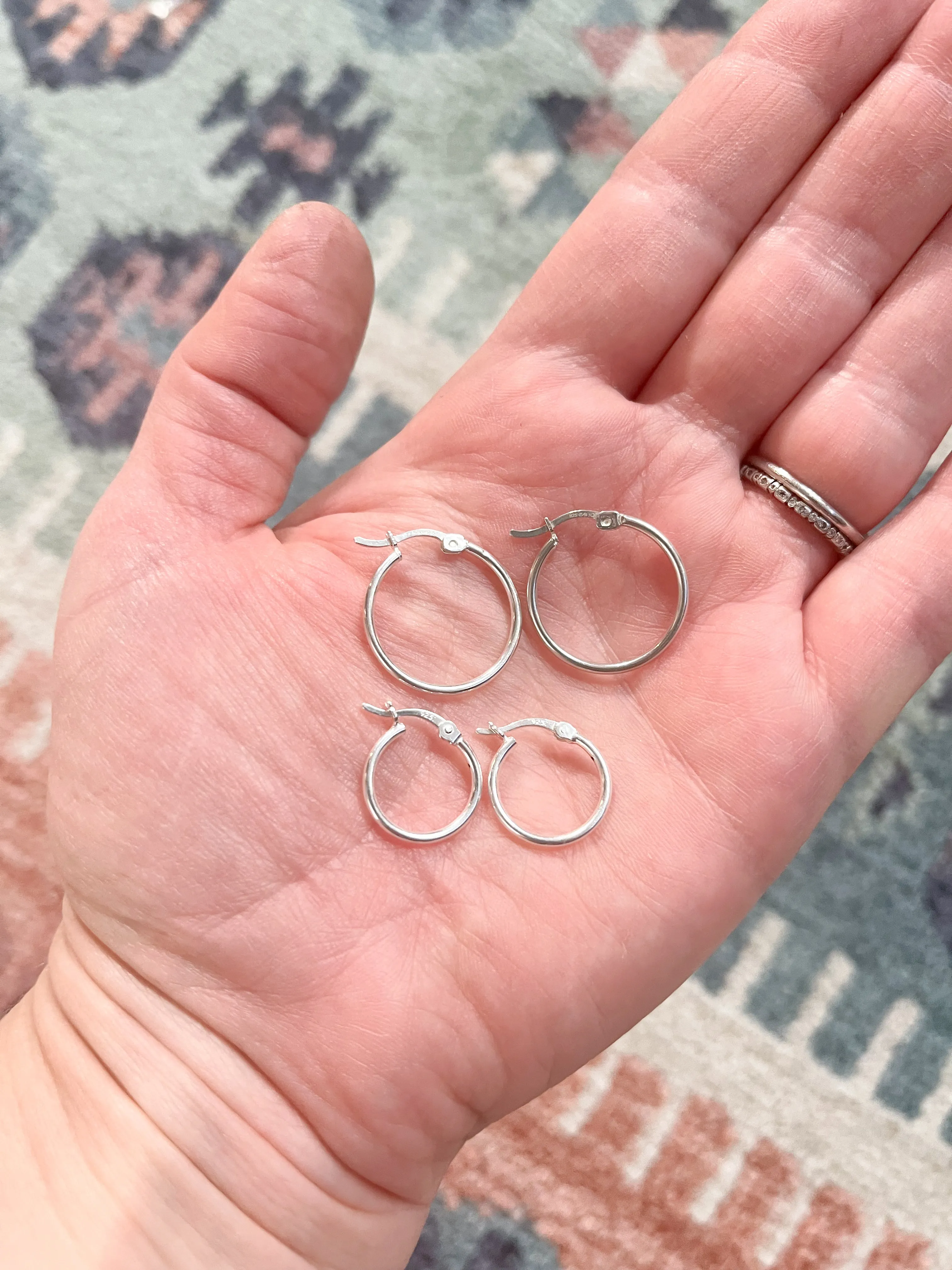 Sterling Silver Hoops
