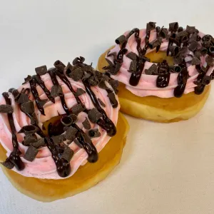 Strawberry Chocolate Gourmet Raised Donut
