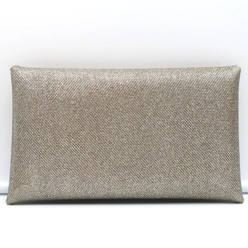 Stuart Weitzman The Petite Clutch Gold Glitter Small Shoulder Bag