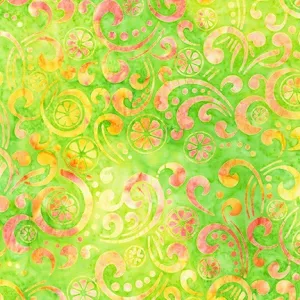 Summer Zest Batiks Lime - (4)