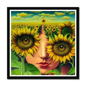 sun between flowers