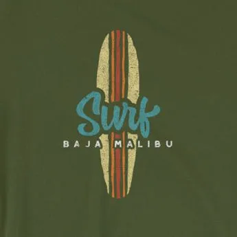 Surf Baja Malibu  Short-Sleeve Unisex T-Shirt