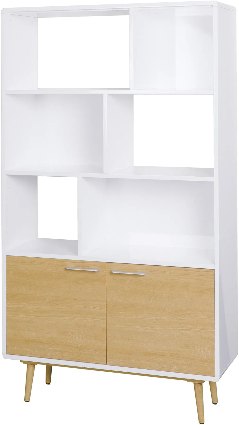 Sweden  White & Oak Bookcase