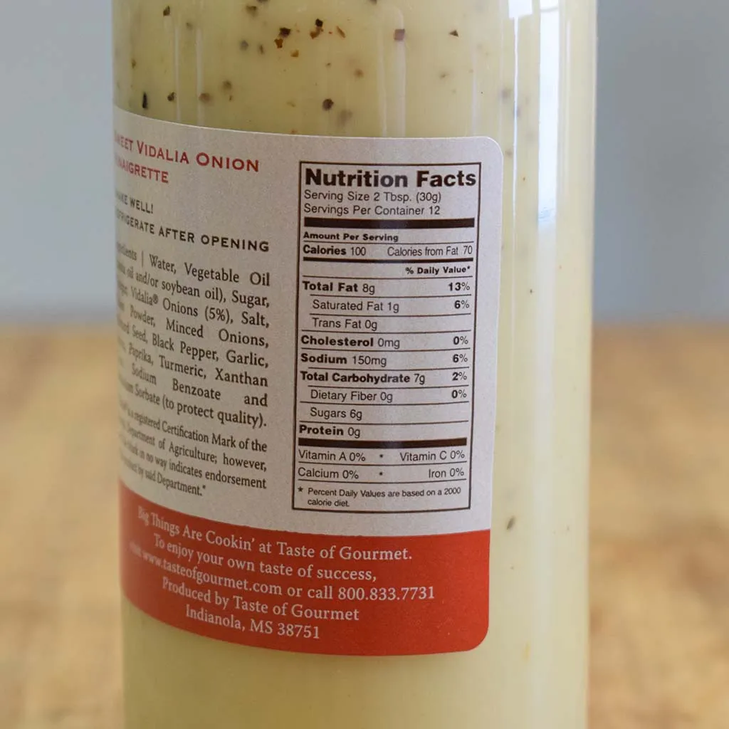 Sweet Vidalia Onion Vinaigrette