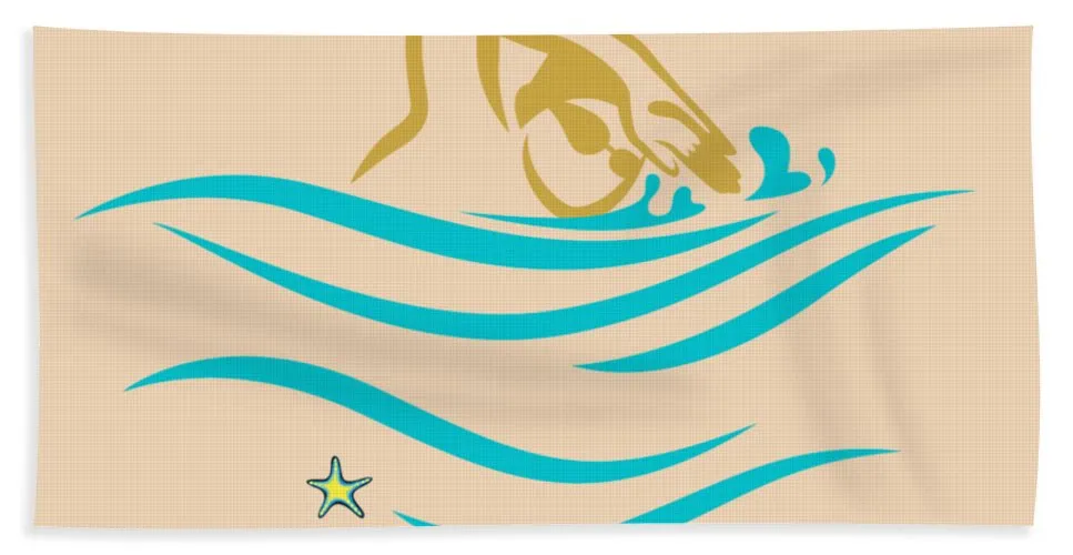 Swimming Heaven On Earth - Beach Towel