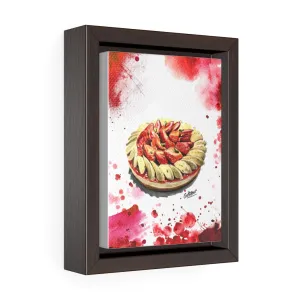 Tarte Aux Fraises Watercolor Small Framed Canvas