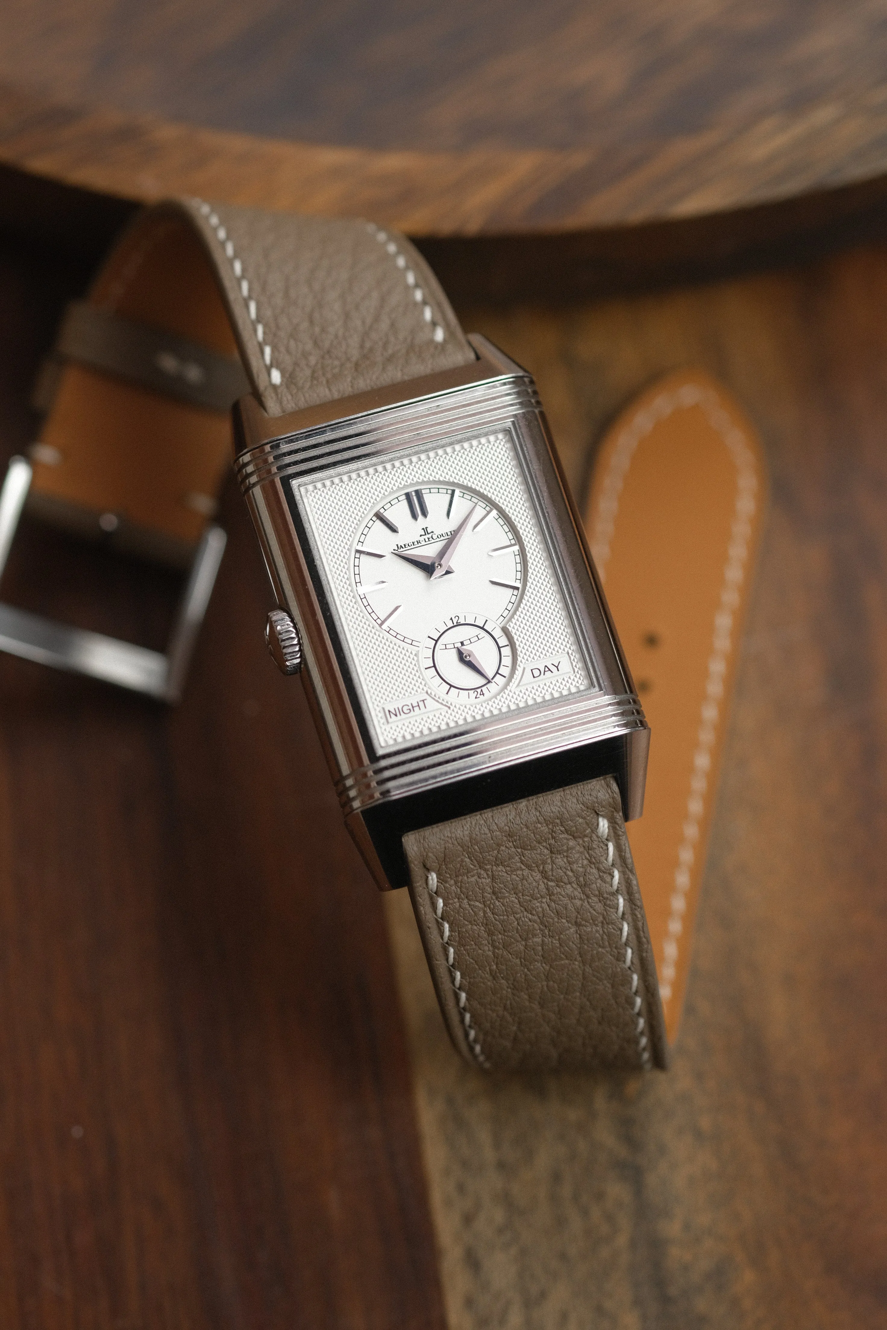 Taupe Shrunken Calf Leather Strap