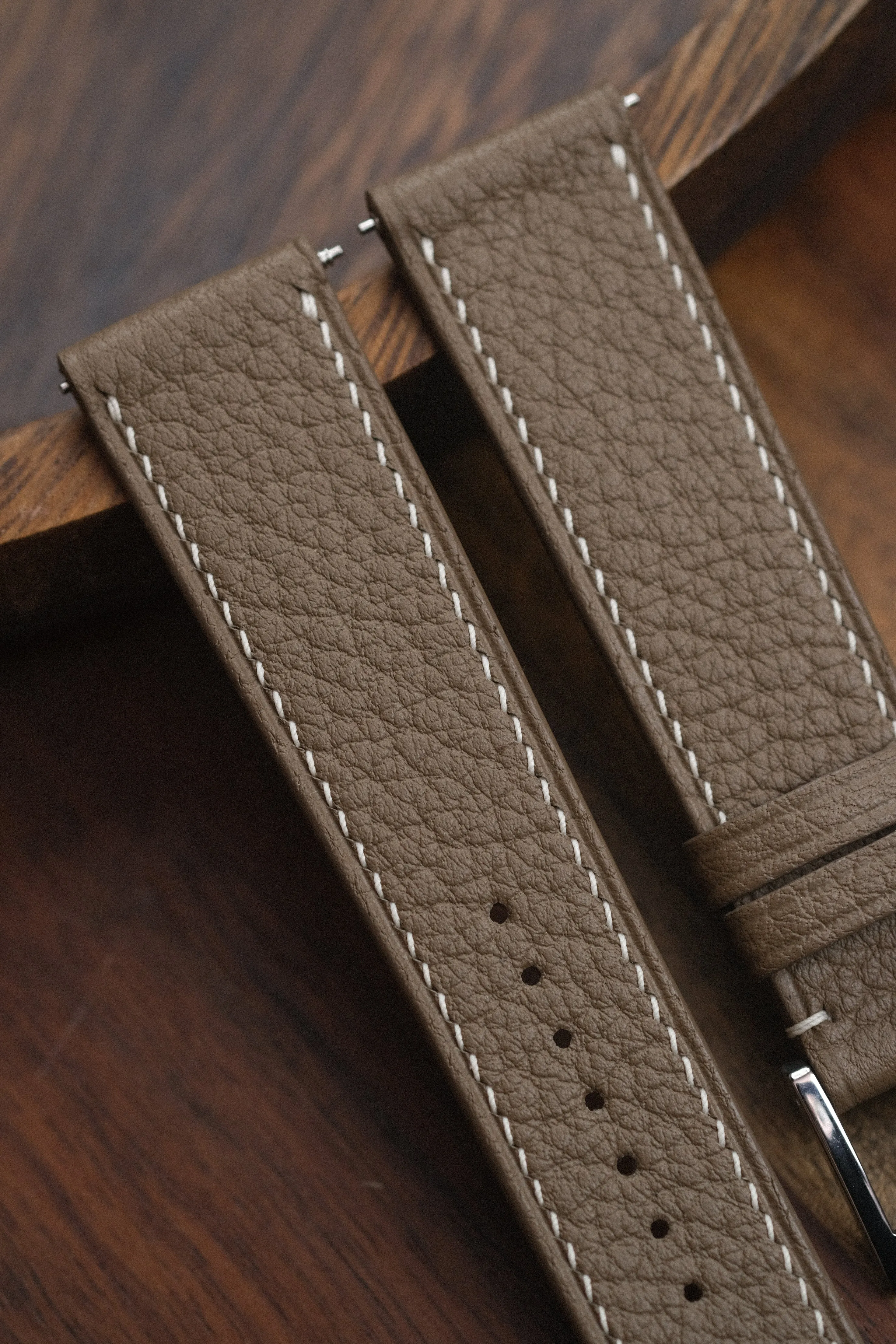 Taupe Shrunken Calf Leather Strap