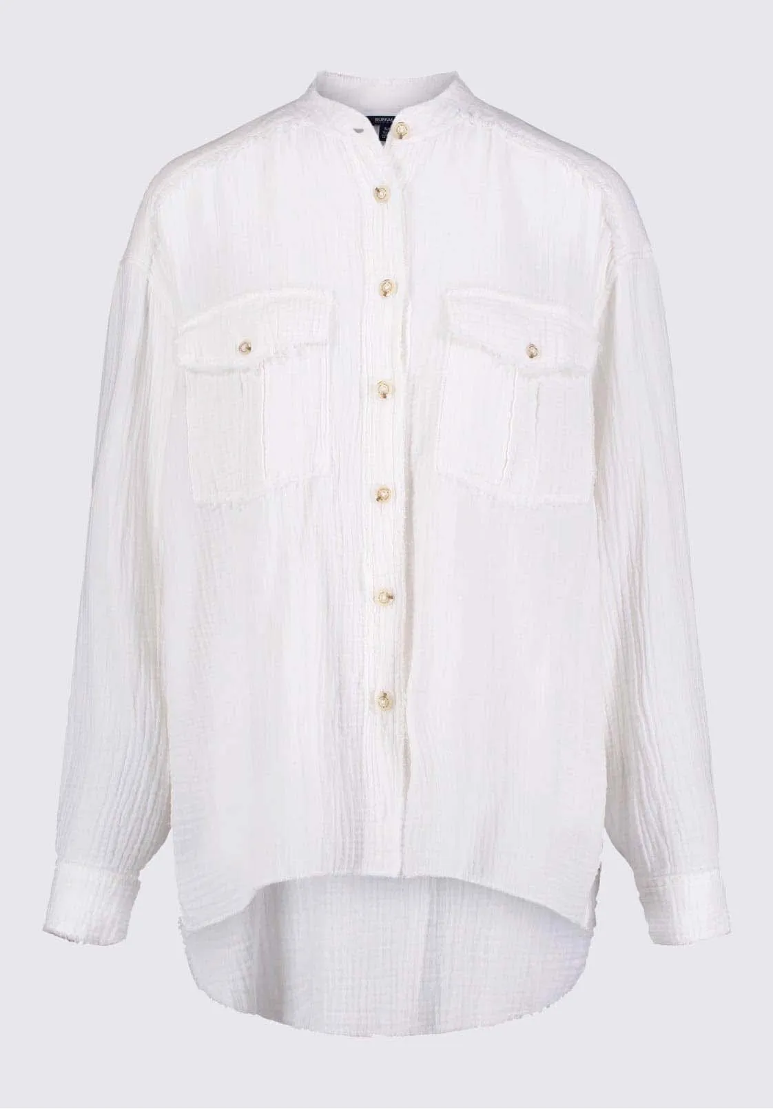 Taylee Women’s Oversized Blouse in White - WT0118P