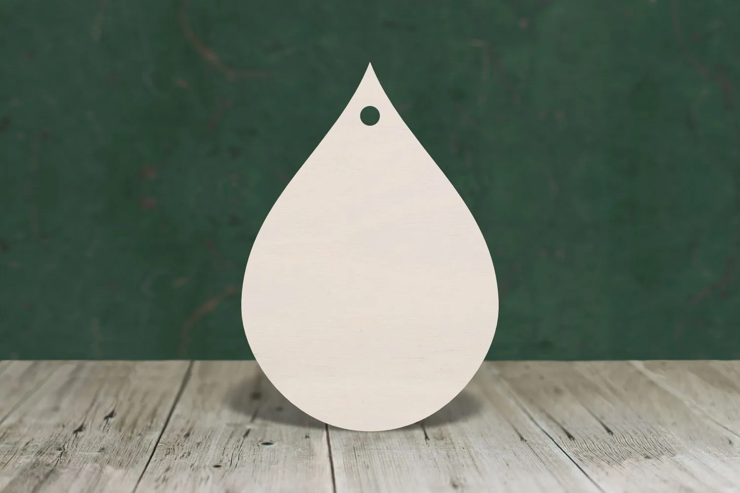 Teardrop raindrop wooden craft shape - plywood