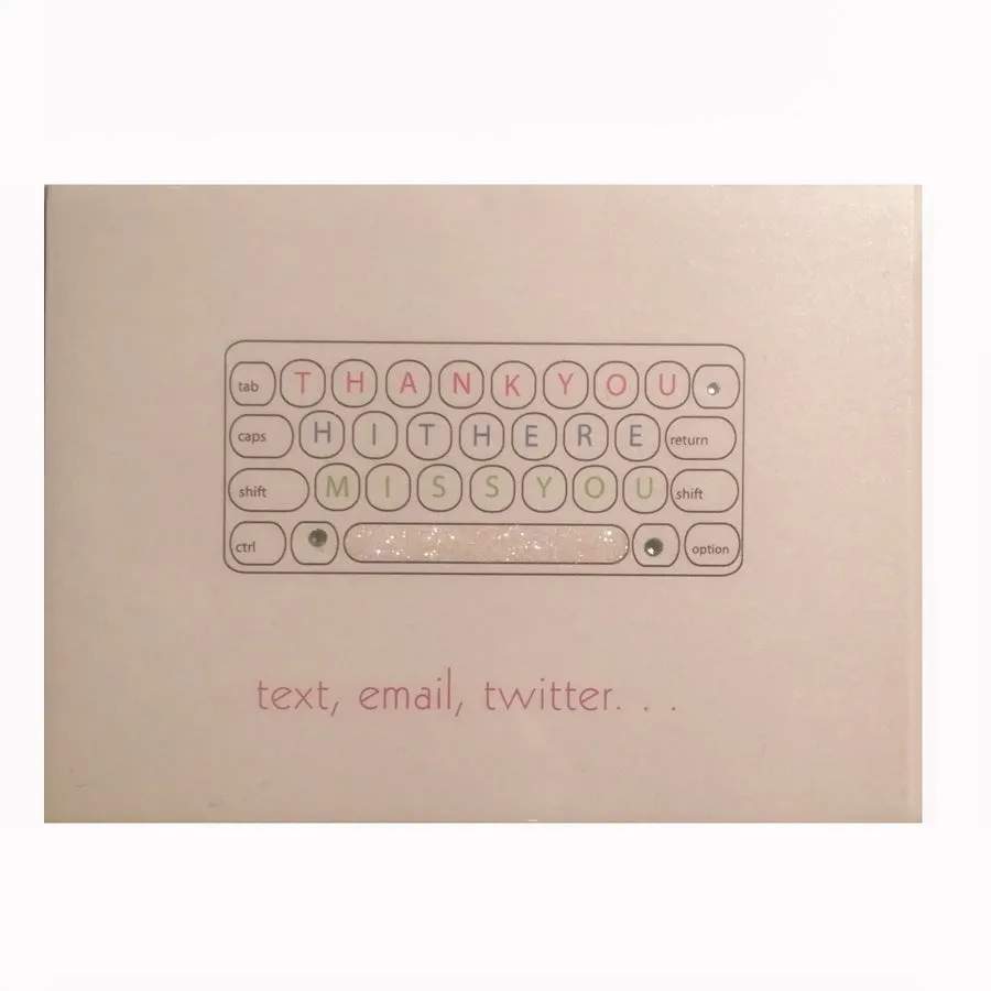 Text, email, Twitter Greeting Card