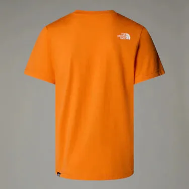 The North Face Men's Easy Tee Orange/White
