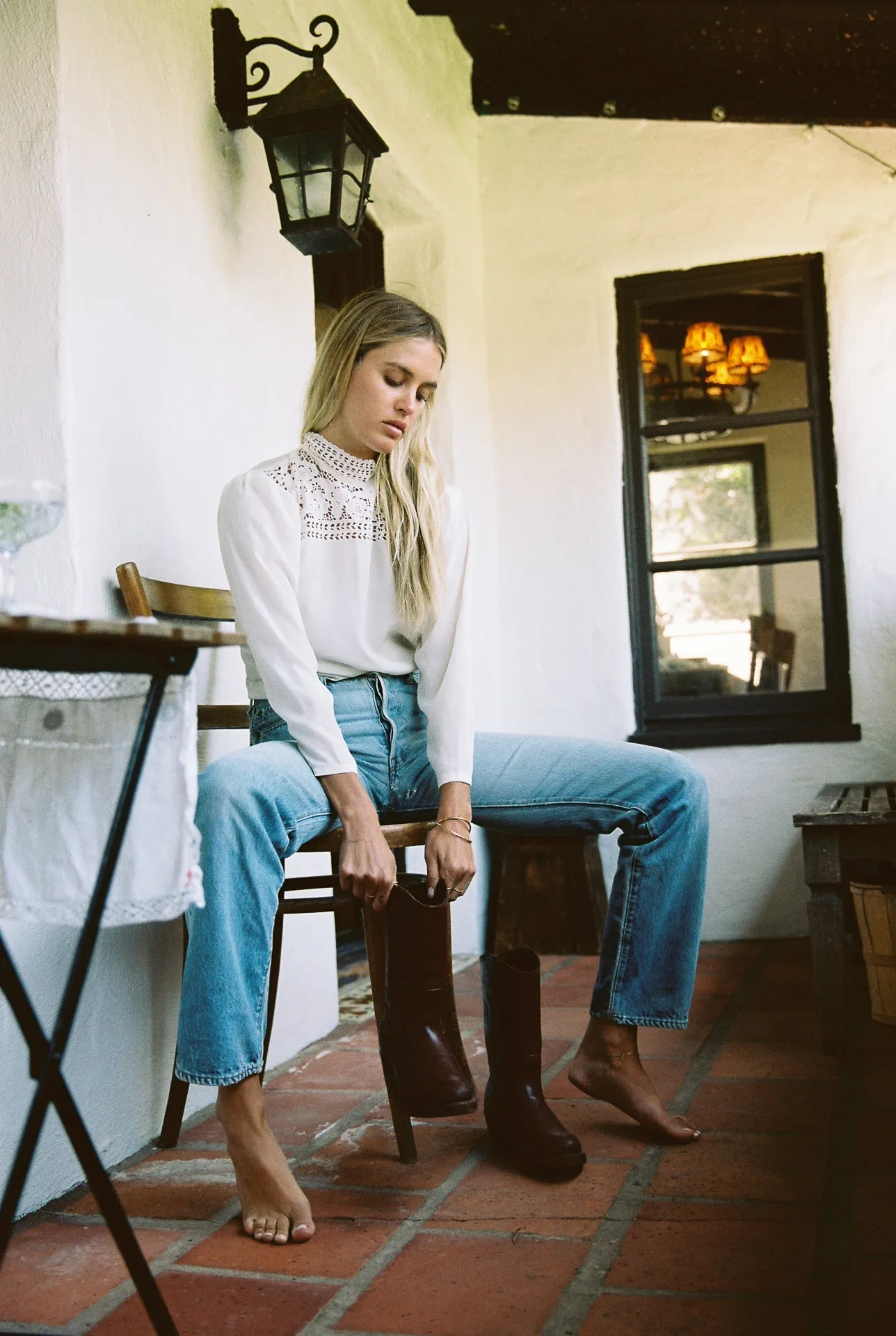The Reign Blouse - White