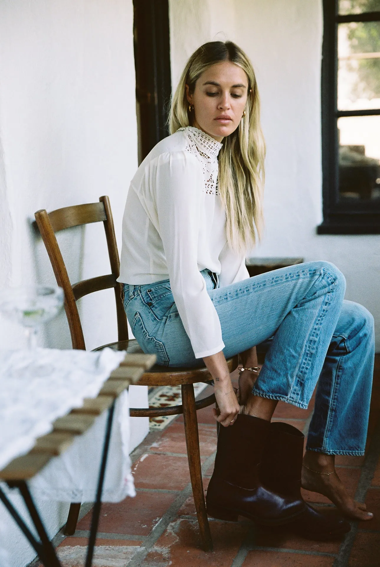 The Reign Blouse - White