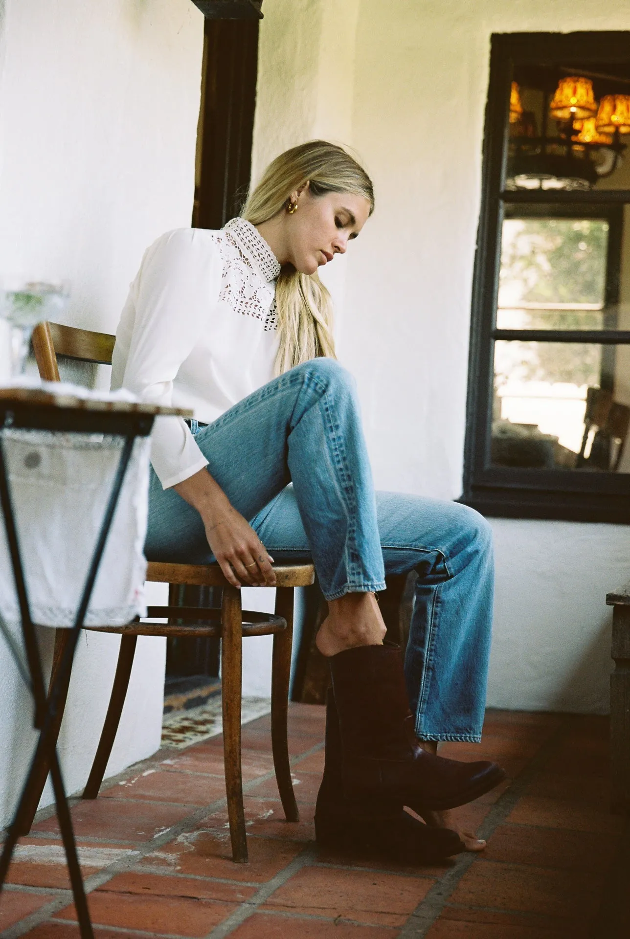 The Reign Blouse - White