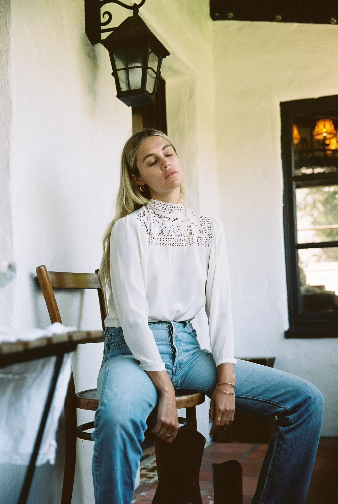 The Reign Blouse - White